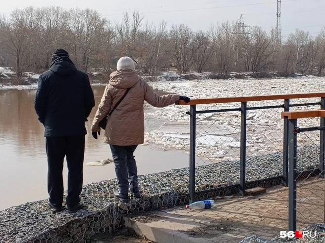 Оренбуржцы с опаской взирают на стихию | Источник: Владислав Митрошин / 56.RU