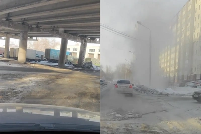 Подтопление дорог в Посёлке Биофабрика третий день волнует жителей