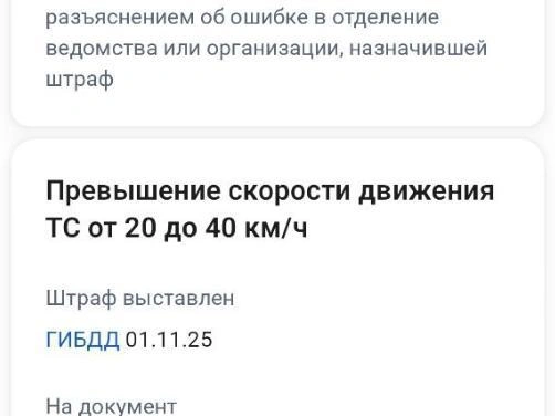 Обжалование штрафа через «Госуслуги» не удалось | Источник: читатель E1.RU