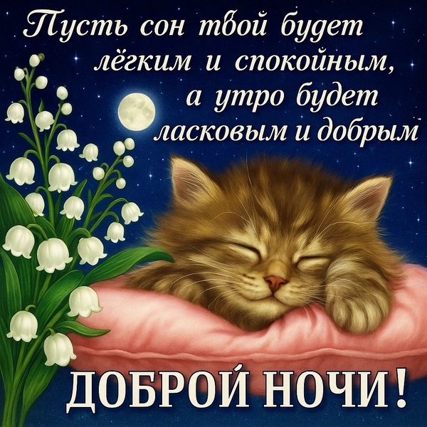 открытки спокойной ночи, красивые открытки спокойной ночи, бесплатные открытки спокойной ночи, открытки спокойной доброй ночи, скачать открытку спокойной ночи, открытки спокойной ночи женщине, открытки с пожеланиями спокойной ночи, открытки спокойной ночи  | Источник: theDay/DALL-E