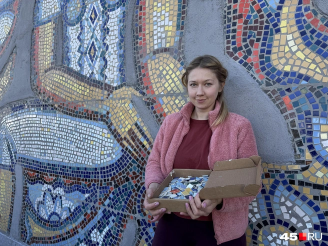 Полина Гузеева в этом году занималась реставрацией мозаики на Центральном рынке | Источник: Юлия Король