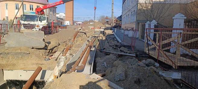 В Агинском перекопаны центральные улицы | Источник: Агинская правда / T.me