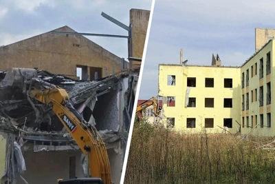 В Рыбинске начали снос аварийных новостроек