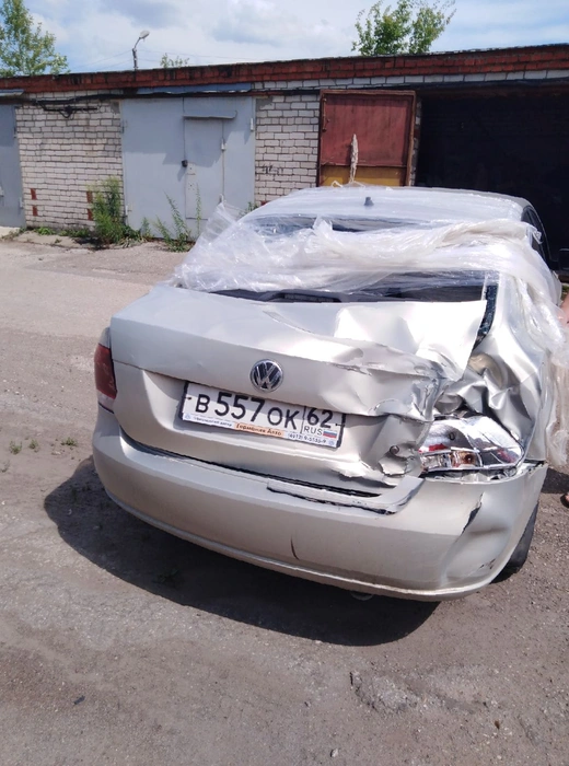Автомобиль погибшего Михаила Цуканова после ДТП