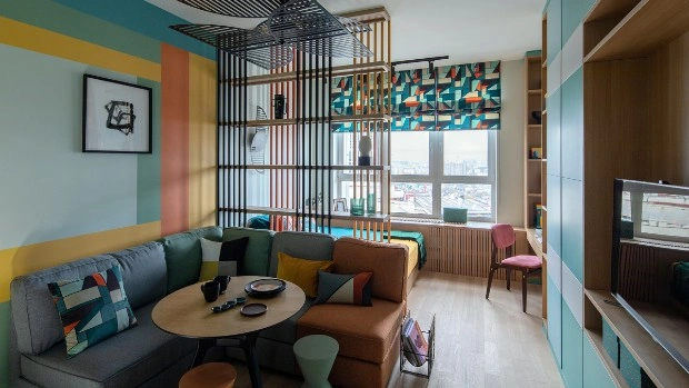 Яркая квартира 34 м² в Москве под сдачу в аренду