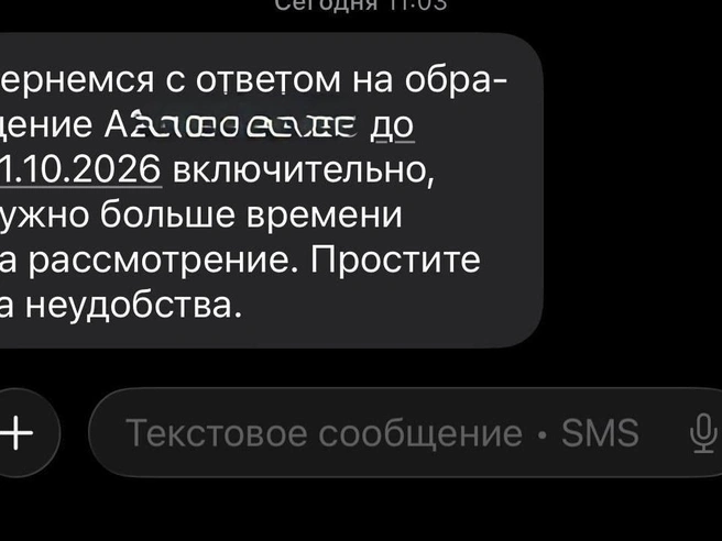 Заявка Дениса на рассмотрении | Источник: читатель E1.RU