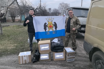 Максим Бомбин вернулся из гуманитарной миссии