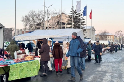 В Саратове из-за морозов отменили ярмарку