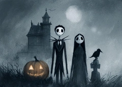 🎃Открытки на Хэллоуин 2025: 35 картинок, пробирающих до мурашек