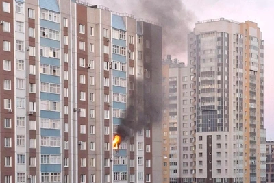 Пожар вспыхнул в квартире на Дунайском проспекте