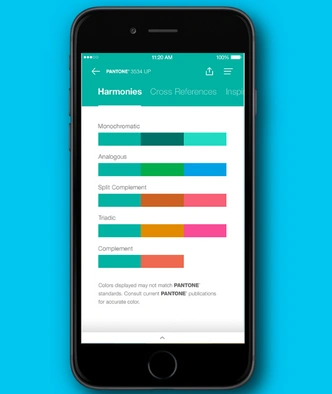 Мобильное приложение Pantone для iOS