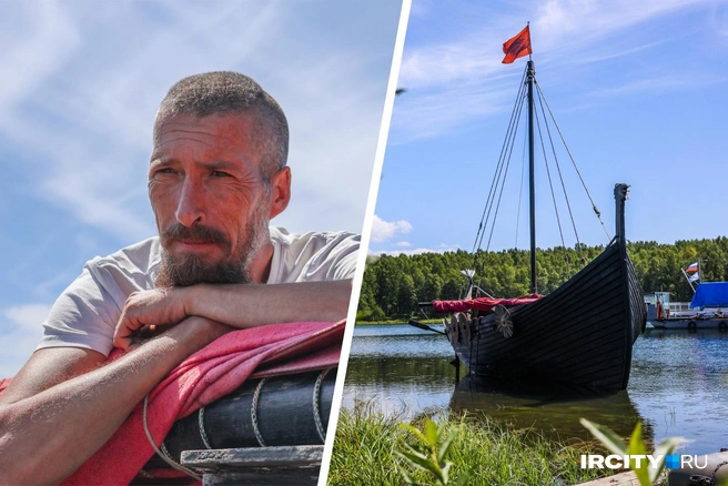 Иркутянин построил драккар во дворе собственного дома | Источник: Ксения Филимонова / «ИрСити»
