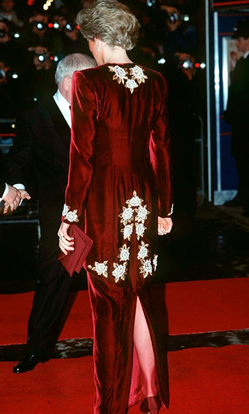 На премьере фильма «Стальные магнолии», Лондон, 1990 г.