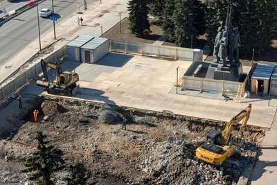 У Дворца спорта в Архангельске появится новая мозаика и фонтан