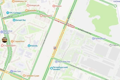 Авария с автобусом на севере Петербурга
