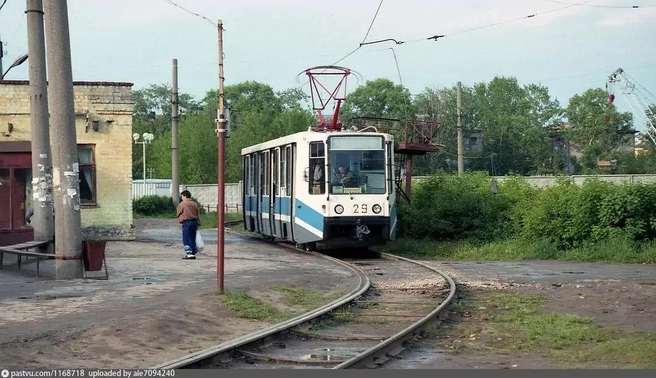 Эта фотография сделана в 1994 году на станции «Горроща» | Источник: Йоахим Каддац / pastvu.com