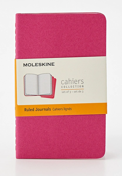 Блокноты 3 шт. розовые, Moleskine