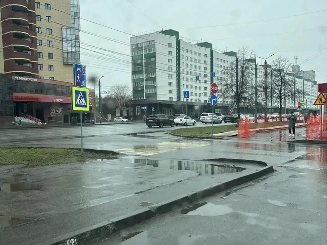 Возле новой разметки поставили знаки | Источник: Администрация Челябинска