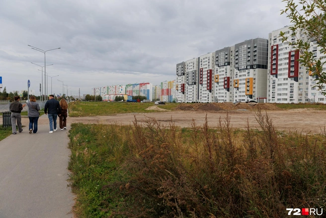 На этом пустыре планируют построить детский сад, но не в ближайшие годы | Источник: Ирина Шарова / 72.RU
