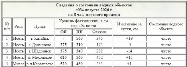 Источник: скрин с сайта Курганского ЦГМС