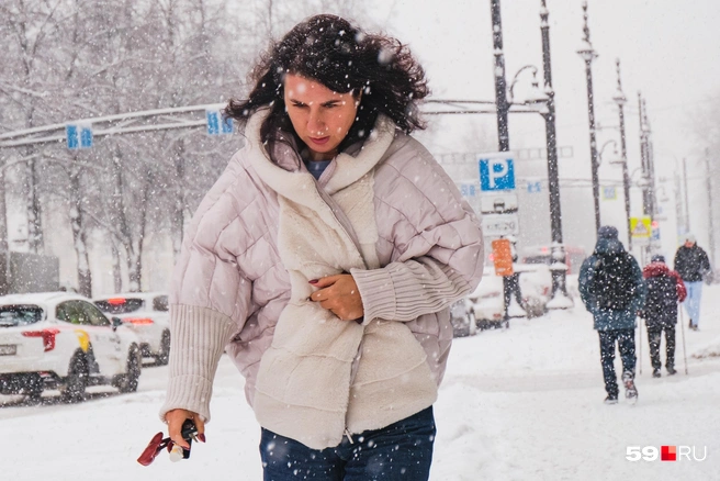 Снег будет идти по всему краю, включая Пермь | Источник: Тимофей Калмаков / 59.RU