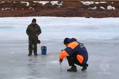 Весенний лёд в Хакасии становится опасным