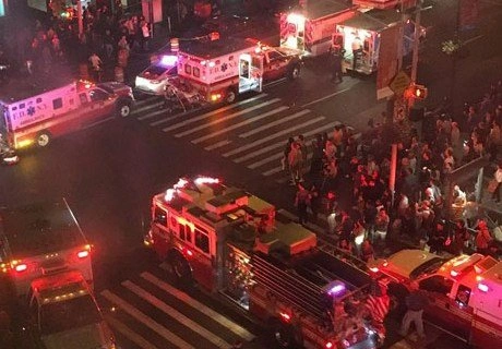 Момент мощного взрыва в Нью-Йорке попал на видео | ya62.ru