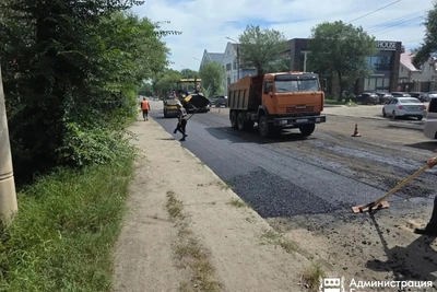 В Благовещенске начался второй этап ямочного ремонта