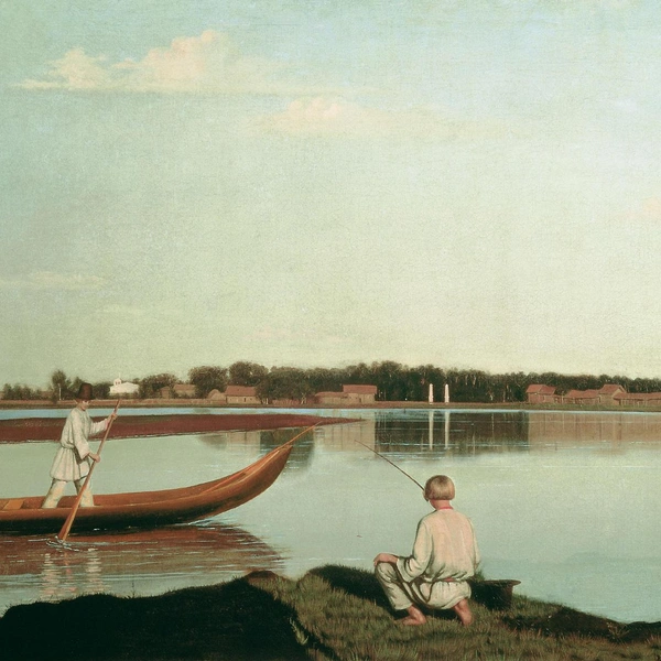 Григорий Сорока (1823–1864). «Рыбаки. Вид в Спасском». 1847 | Источник: Art Collection 3 via Legion Media
