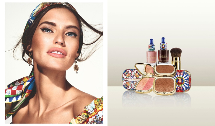 Бьянка Балти/ коллекция макияжа Dolce & Gabbana Beauty Solar Glow