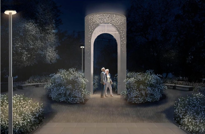 Новосибирцы могут прислать свои предложения по обновлению терриитории сквера | Источник: Адаптик-А / green.novo-sibirsk.ru