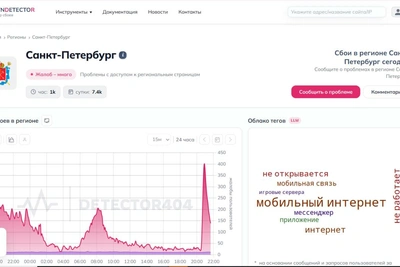 В Петербурге упал мобильный интернет