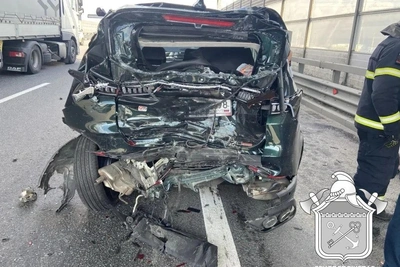 Авария с четырьмя машинами собрала пробку на севере КАД