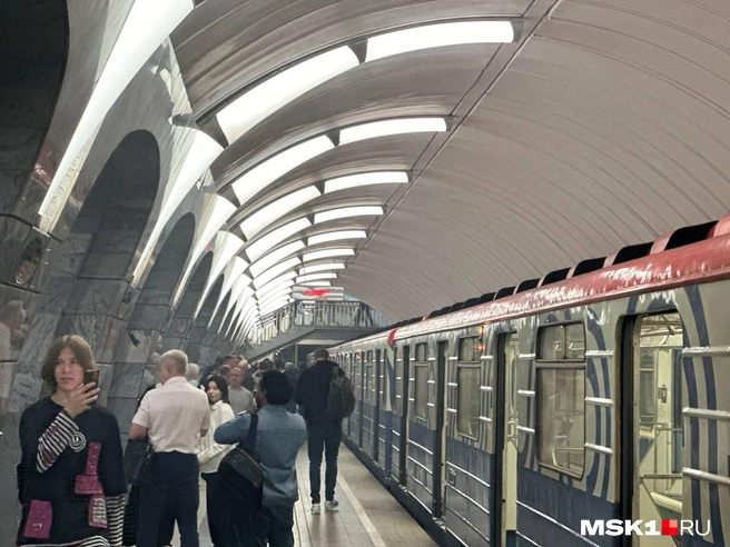 В поезде на Люблинско-Дмитровской линии метро пошел дым | Источник: Екатерина Рябчук / MSK1.RU