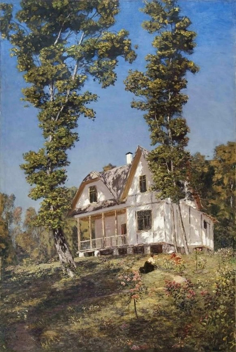 Картина Дубовского «Дача в Хосте», 1904 год. | Источник: предоставлено Владимиром Костиниковым