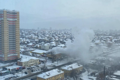 Witnesses Report Major Fire in Angarsky Village, Volgograd