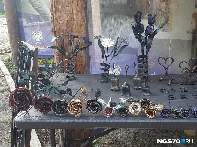 Вот такую красоту удалось найти в парке кованых фигур | Источник: Анастасия Харламова / NGS70.RU