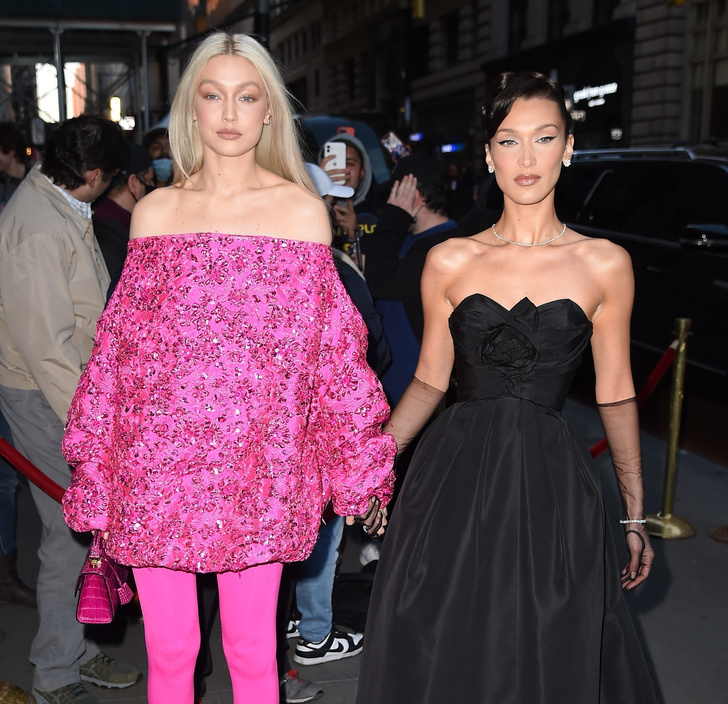 Выход двух принцесс: Джиджи Хадид в образе Барби, а Белла — музы Dior