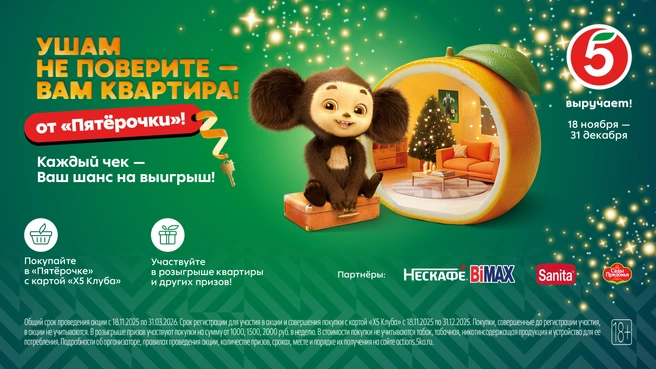 Главный приз — квартира | Источник: «Пятёрочка»
