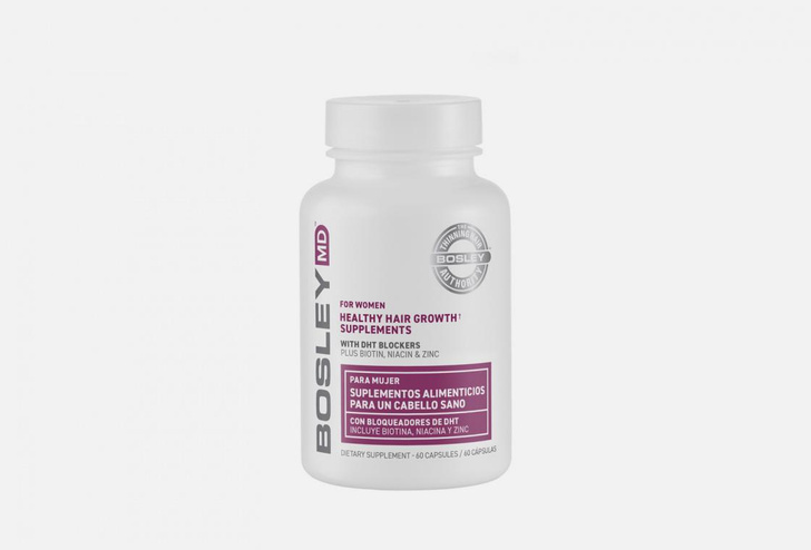 ВИТАМИННО-МИНЕРАЛЬНЫЙ комплекс BosleyMD HEALTHY HAIR GROWTH SUPPLEMENTS FOR WOMEN 60 шт