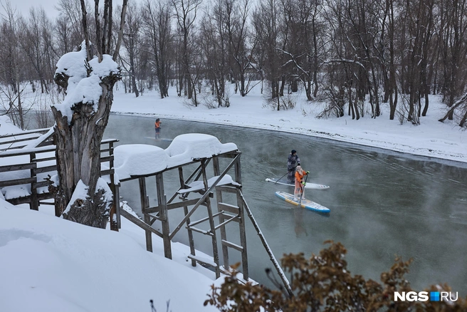 Участники могли наблюдать красивые зимние виды  | Источник: Александр Ощепков / NGS.RU
