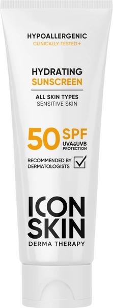 ICON SKIN Крем для лица увлажняющий солнцезащитный SPF 50 