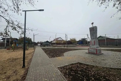 Сквер Героя СССР Хлуднева в Хилке почти готов