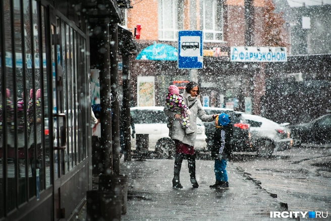 Падал огромными хлопьями | Источник: Ксения Филимонова / «ИрСити» 