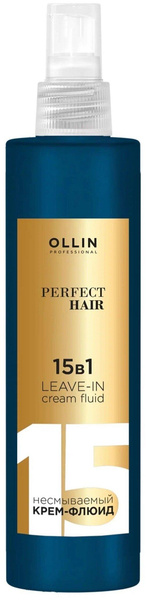 OLLIN PERFECT HAIR Несмываемый крем-флюид 15 в 1 уход и термозащита для волос