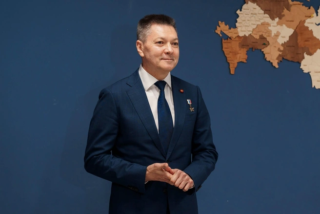 Перед началом встречи Олег Кононенко отметил, что часто приезжает в Самарский университет и с удовольствием встречается со студентами | Источник: центр по связям с общественностью Самарского университета имени Королева