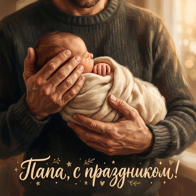 С Днем отца! Ты воспитал потрясающего ребенка, так что ты официально гений! | Источник: Городские медиа