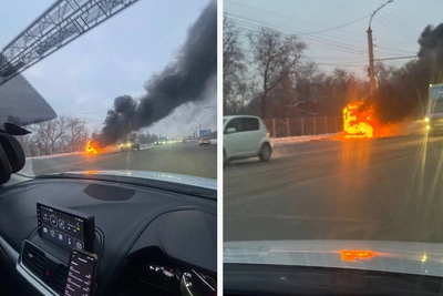 Another Gazelle Burns on Left Bank — Video Shows Blazing Vehicle