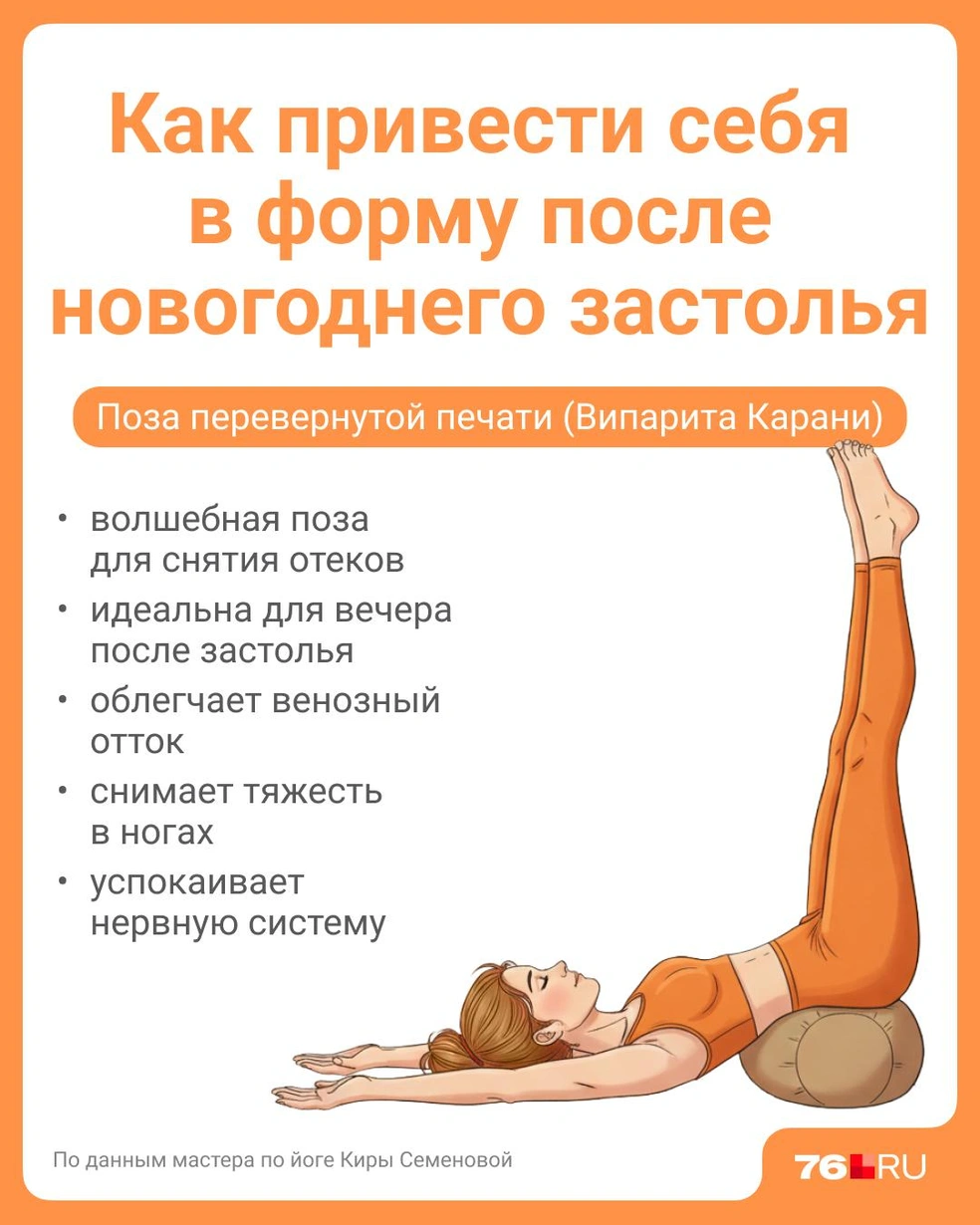 Поза противопоказана людям с травмами запястьев и шеи | Источник: Полина Авдошина / Городские медиа