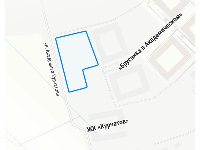 Карта с указанием местоположения участка. | Источник: Филипп Сапегин / E1.RU